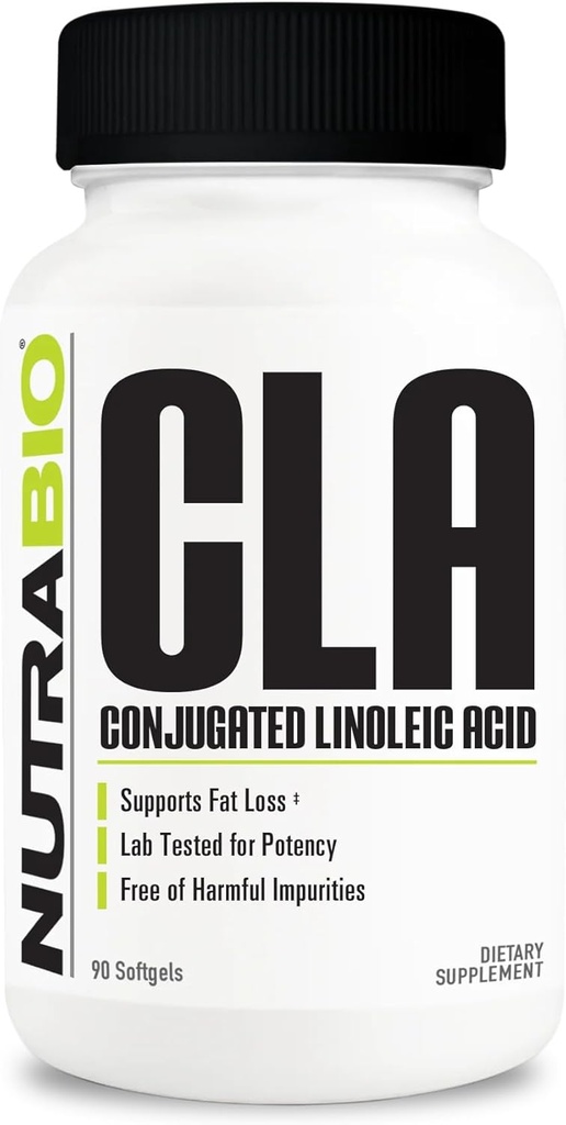 Nutrabio CLA Conjugated Linolsyre Supplement, 800mg - 90 Softgel