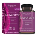 Reserveage Beauty Resveratrol 250 mg - Best Trans- Resveratrol - Vegansk antioxidant supplement til cellulær og hjerte sundhed - hjælpemidler sund aldring og immunforsvar - 60 vegetabilske kapsler