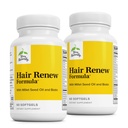 Terry naturligt hår Renew Formel - hårvækst Support med hestehale Biotin & folsyre - Hirse Seed Oil til Keratin Production Support - 60 Softgels, 2 Pack