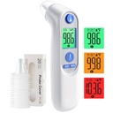 Ear termometer, Digital Ear termometer til børn og voksne, High Nøjagtighed Baby termometer med 1s Resultat, 3- Color Coded og 30 Memory Recall, Let at bruge, med 21 Disponible Probe Dækker