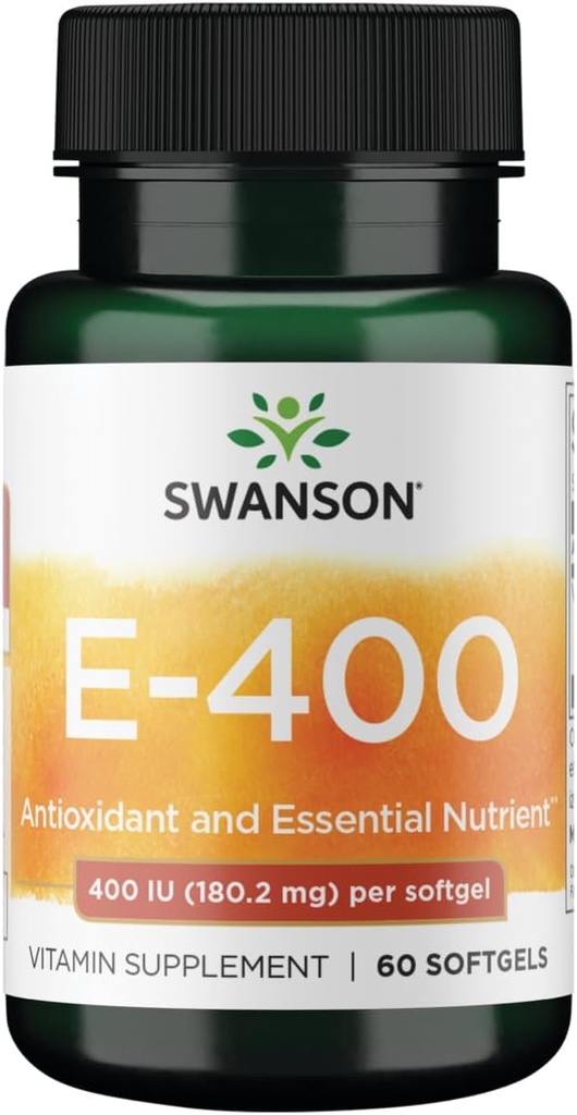 Swanson Vitamin E 400 Iu 400 Iu (268 Milligram) 60 Sgels