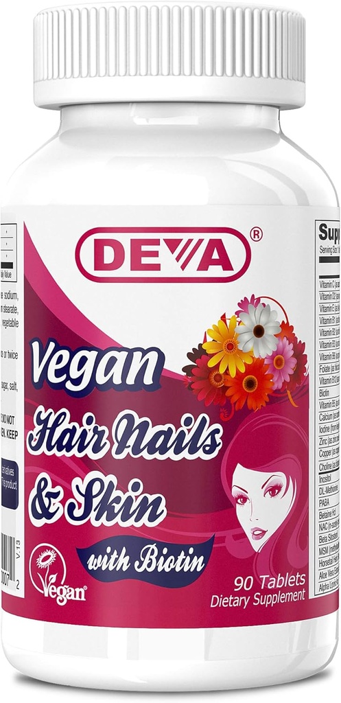 Deva - Vegansk hår, negle & Hud 90 Tabs