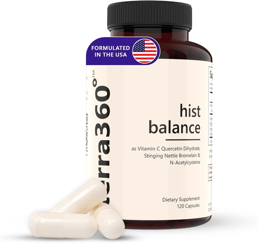 Digitale enzymer til kvinder Mænd, Dao Kosttilskud histamin Blocker, Stinging Nettles, Quercetin - immunsupport Histamin Digest & Antioxidant Supplement - 120 kapsler