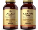 Solgar Calcium 600 "- 240 Tabletter, Pakke af 2 - fra Oyster Shell med vitamin D3 - non-GMO, Gluten Free, Dairy Free - 240 Total Servering