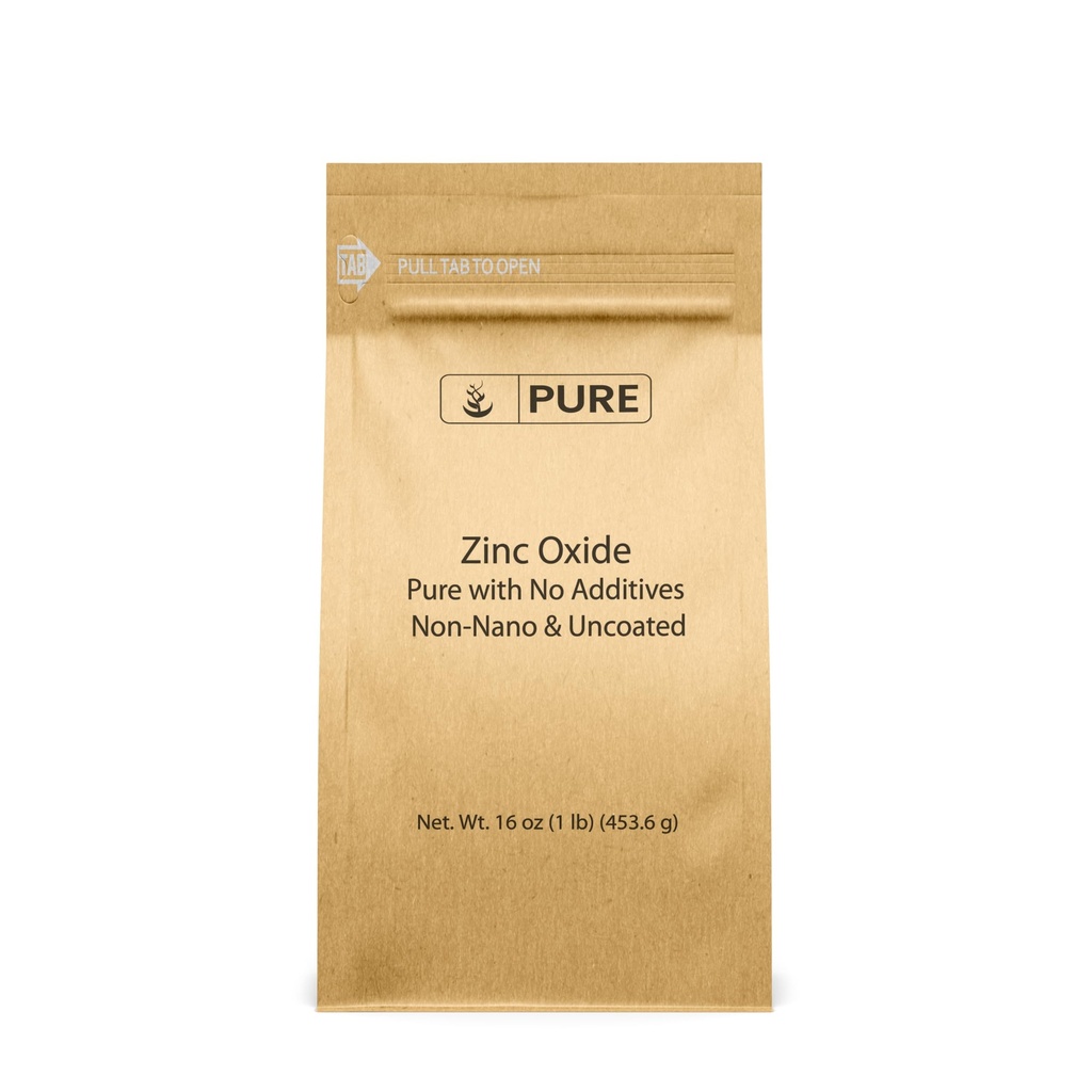 Pure Original Ingredienser Zink Oxide, Miljøvenlig Emballage, Non- Nano (1 Pund)