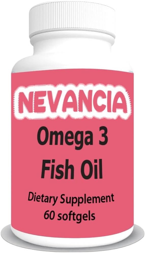 Omega-3 Fish Oil High in DHA & EPA, 1200 mg Omega-3, Ultra Potent, Promoes Heart & Brain Health, Natural Lemon Flavour, 60 Softgels