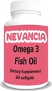 Omega-3 Fish Oil High in DHA & EPA, 1200 mg Omega-3, Ultra Potent, Promoes Heart & Brain Health, Natural Lemon Flavour, 60 Softgels