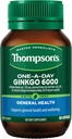 Thompson 's On- A- Day Ginkgo 6000mg 60 kapsler
