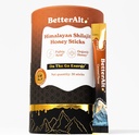 Bedre Alt Pure Himalayan Shilajit Caramel Honey Sticks med Økologisk Honning Budding124; Nem at Consume Shilajit Budding124; 30 Sticks til energi Boost & immunforsvar, 85 + Trace Minerals, 75% + Fulvic Acid