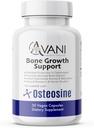 Avani Health - Osteosin Bone Growth Support - Forøg bencalciumniveauer og benstyrke - Forbedret absorption med BioPerine og AstraGin - Gluten Free Bone Supplement - 30 Veganske kapsler