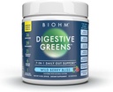 BIOHM fordøjelsesfremmende grønne, Green Superfood Powder (7.4 Oz, 30 Servere) Immunum & Gut Health Support med antioxidanter, Vitaminer, Probiotika & enzymer, God kilde til fibre, Berry Flavor