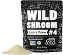Wild Foods Lions Mane Powder Mushrooms Extract 10: 1 ttesh 124; Organic Mushroom Powder 124; Adaptogen Nootrope Herb for Brain Health, Memory and Focus (4 Ounce (Pack of 2))