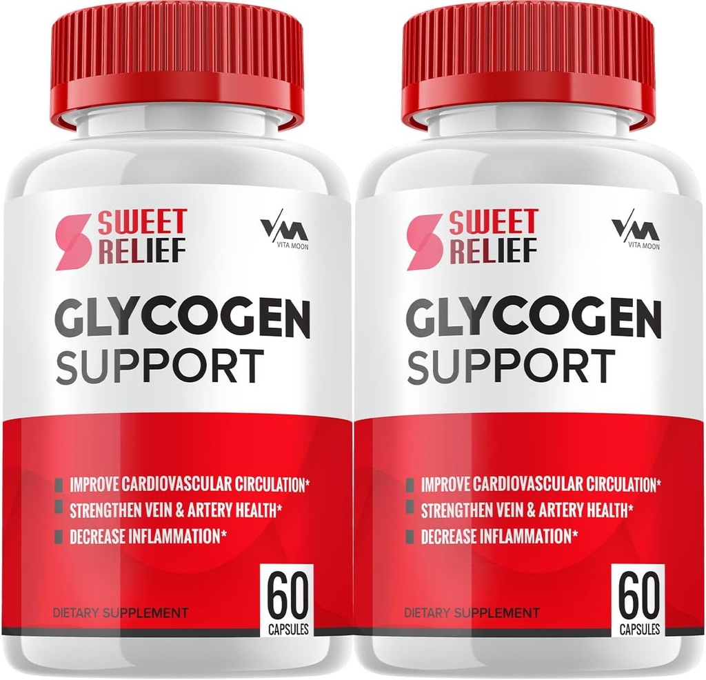 (2 Pack) SweetRelief Glycogen - Sweet Relief Capsule Cleaner, SweetRelief Pills, Advanced Formel for total Wellness, Sweet Relief Glycogen Anmeldelser, 120 Kapsler