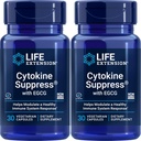 Life Extension Cytokine Suppress with EGCG, 30 Vegetarian Capsules (Pack of 2)