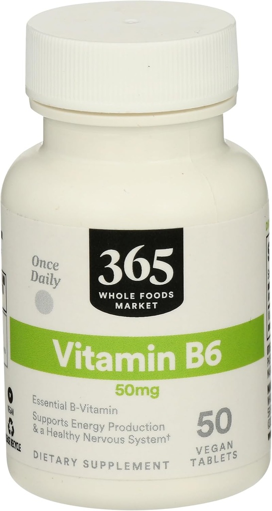 365 By Whole Foods Market, Vitamin B6 50Mg, 50 Greve