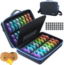 Månedlig Pill Organizer Box 2 gange om dagen, Månedlig Pill Box AM PM med 32 Daily Pocket Case, Traval Pill Box med Portable Hard Case, Ekstra stor Medicin Box Holds Vitamin, Torve Lever Oil & Supplement