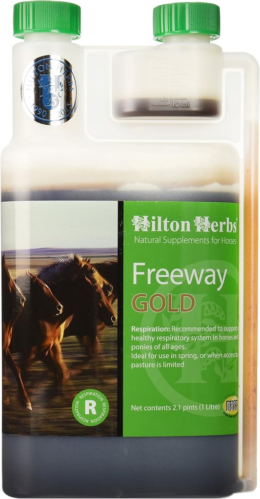 Hilton urter Freeway guld flydende respiration supplement til heste, 2,1 pt flaske
