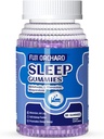 Sovegummier, naturlige sovegummier for voksne med Magnesium & L- Theanin, styrke Melatonin Gummies Sovestøtte til voksne, 60 Tæl