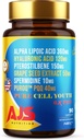 AJS Pure Cell Youth 6X PRO, 90 Kapsler - PQQ 40mg, R- Lipoic Acid 360mg, Natrium Hyaluronat 120mg, Pterostilben 150mg, Grape Seed Extract 50mg, Spermidin 10mg