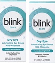 Blink tåre smøremiddel øjendråber (Mild- Moderate Dry Eye), 0, 5 FL OZ (15 ml) - 2 - Pack