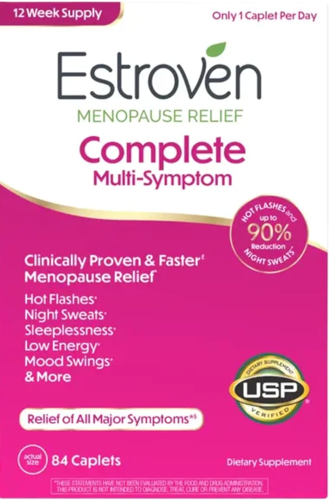 Værdi Pack - Komplet Multisymptom Menopause Supplement for kvinder, 84 Ct.