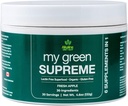 Min Green Supreme Organic 6 i 1 Premium Superfood Supplement - Lectin Free og Gluten Free - 30 Serveringer (4.6 oz) - Frisk Apple Flavour - Nyd i en Smoothie eller Tilføjet til enhver drik