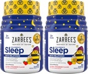 Zarbee 's Children' s Sleep Gummies med Melatonin, Non- Habit Forming Children 's Sleep Gummies Arbejde med Natural Sleep Cykler for at fremme fredelig søvn, Drug- Free, Natural Strawberry, 60 ct (Pack of 2)