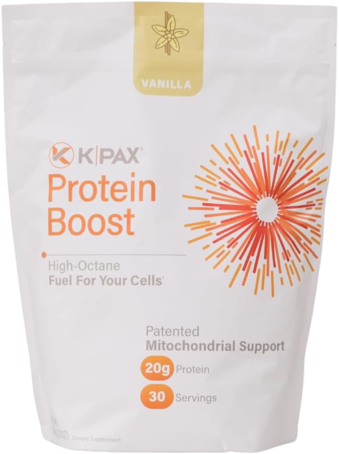 K * PAX KPAX immunprotein Blend, Mitokondriel Support Formel + Green Superfood og Probiotika Vanilla 2 -Pound