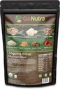 Go Nutra - Organic 7 Mushroom Supplement, Longevity Mushroom Powder with Lion 's Mane, Chaga, Shiitake, Maitake, Reishi, Tremella, og Cordyceps Mushroom, Non- GMO, Gluten- Free, Vegan, 4 oz