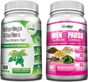 GreeNatr Pure Moringa Oleifera til Mood Enhancement Plus Menopause Support Complex for Hot Flashs, Night Sweats & Mood Swings Relief