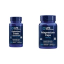Life Extension Brain & Heart Health Folate og Magnesium Supplement Bundle, 100 tabletter og 100 kapsler