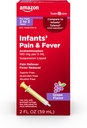 Basal pleje Spædbørnssmerter og feber Oral suspension, Acetaminophen 160 mg per 5 ml, Hurtig, effektiv smertelindring og feber Reducer for børn, Grape Flavor, 2 fl oz (pakning med 1)