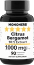 MONOHERB Citrus Bergamot Extract 1000 mg - 90 Vegetarian Capsules