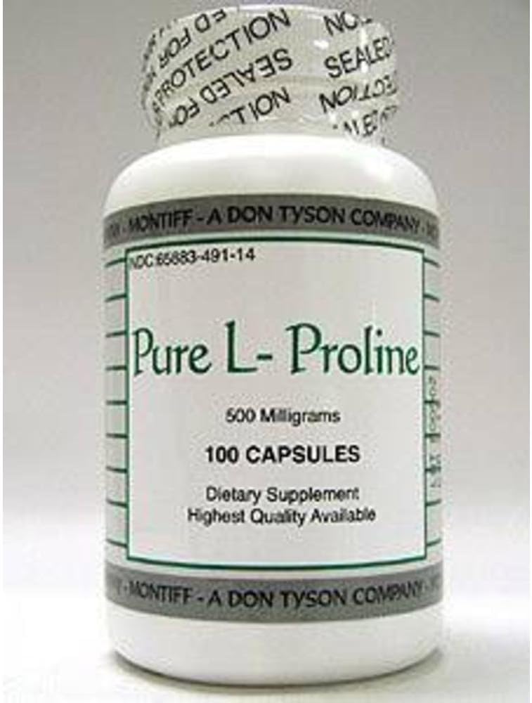 Pure L Proline 500 mg 100 kapsler