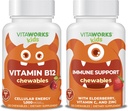 Kids Vitamin B12 Chewables + Elderberry + Zink + C Chewables Bundle