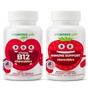 Kids Vitamin B12 Chewables + Elderberry + Zink + C Chewables Bundle