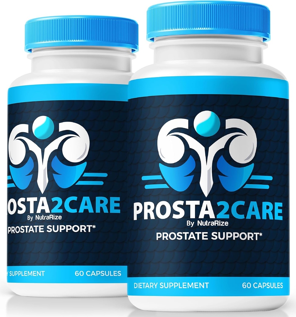 (2 Pack) Prosta2Care Kapsler - Komplet formel til at opretholde Prostata sundhed, Prosta 2 Care Naturlige Kapsler, Premium Prostata Support Formel, Official Prosta 2Care Pastillas anmeldelse (120 Kapsler)