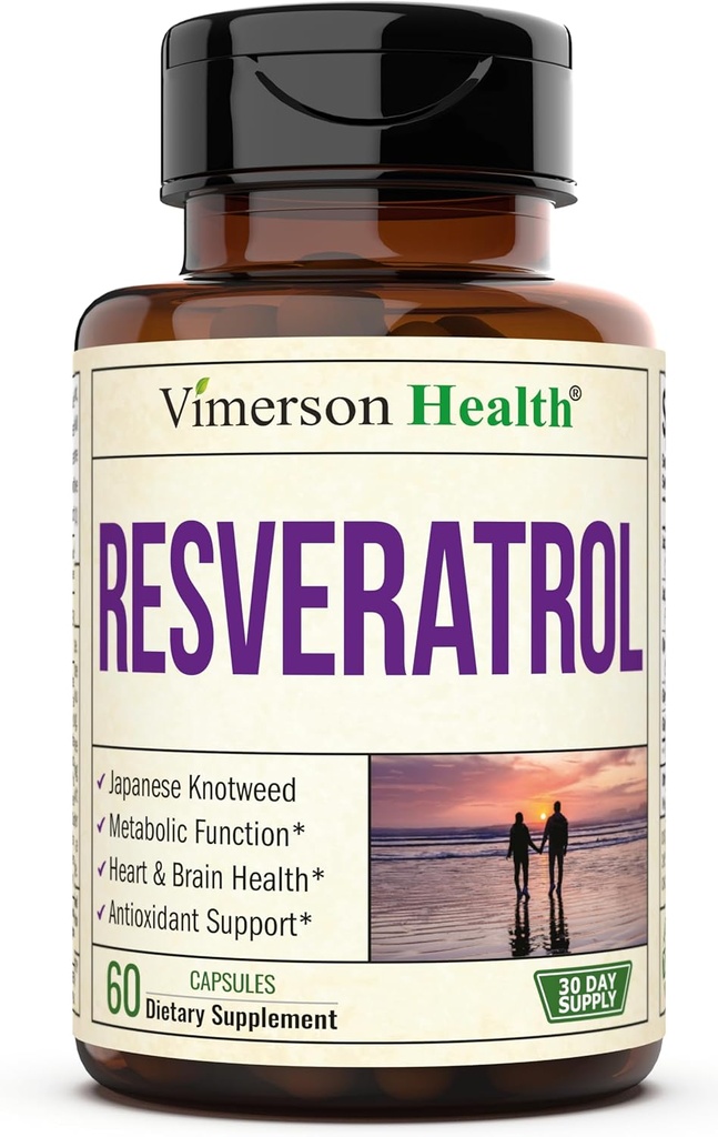 Japansk Knotweed kapsler - Resveratrol tillæg med 1000mg Japansk Knotweed, Green Tea Extract, Quercetin, Grape Extract. Potent antioxidant til sund aldring og cardiovaskulær støtte. 60 Caps