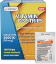 Vitamin D3 Strips 100 Pack Removal 124; 2000 IE Oral opløselig D3 Vitamin Strips Removal 124; Pebermynte Flavor Melts på din tunge i 30 sekunder; Boost Immunitet & Enhance Mental Focus med vitamin D3 2000