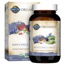 Livets have En gang Daglig Hel Mad Multivitamin til Mænd, Organiske Herre Vitamin & Mineraler, C-vitamin, Zink, Vegan, for Sundhed & Velvære, 60 tabletter