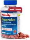 TIME-CAP LABS, INC. Timely Ibuprofen 200mg 1000 tabletter - smertestillende tabletter og feber - for hovedpine Relief, menstruationssmerter, tandakker, muskuløse, arthritis Pain & Body Aches