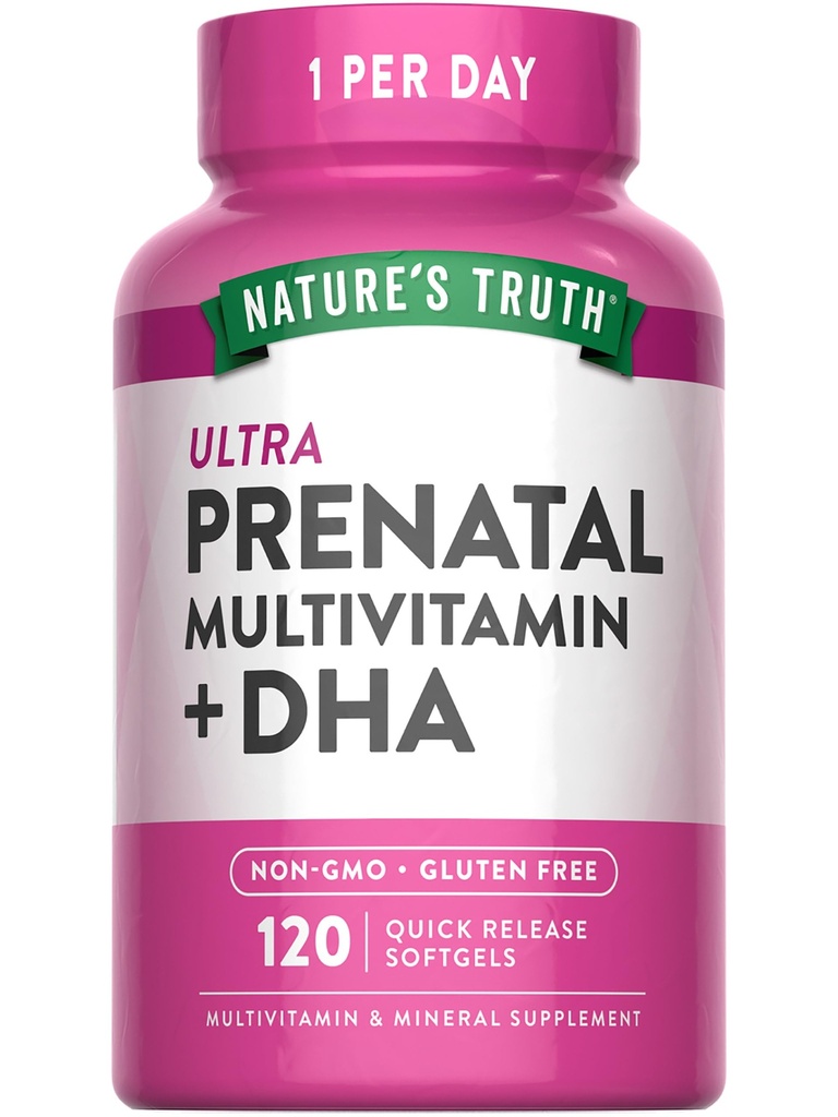 Naturens sandhed Prenatal Vitamin til kvinder, 124; 120 Softgels