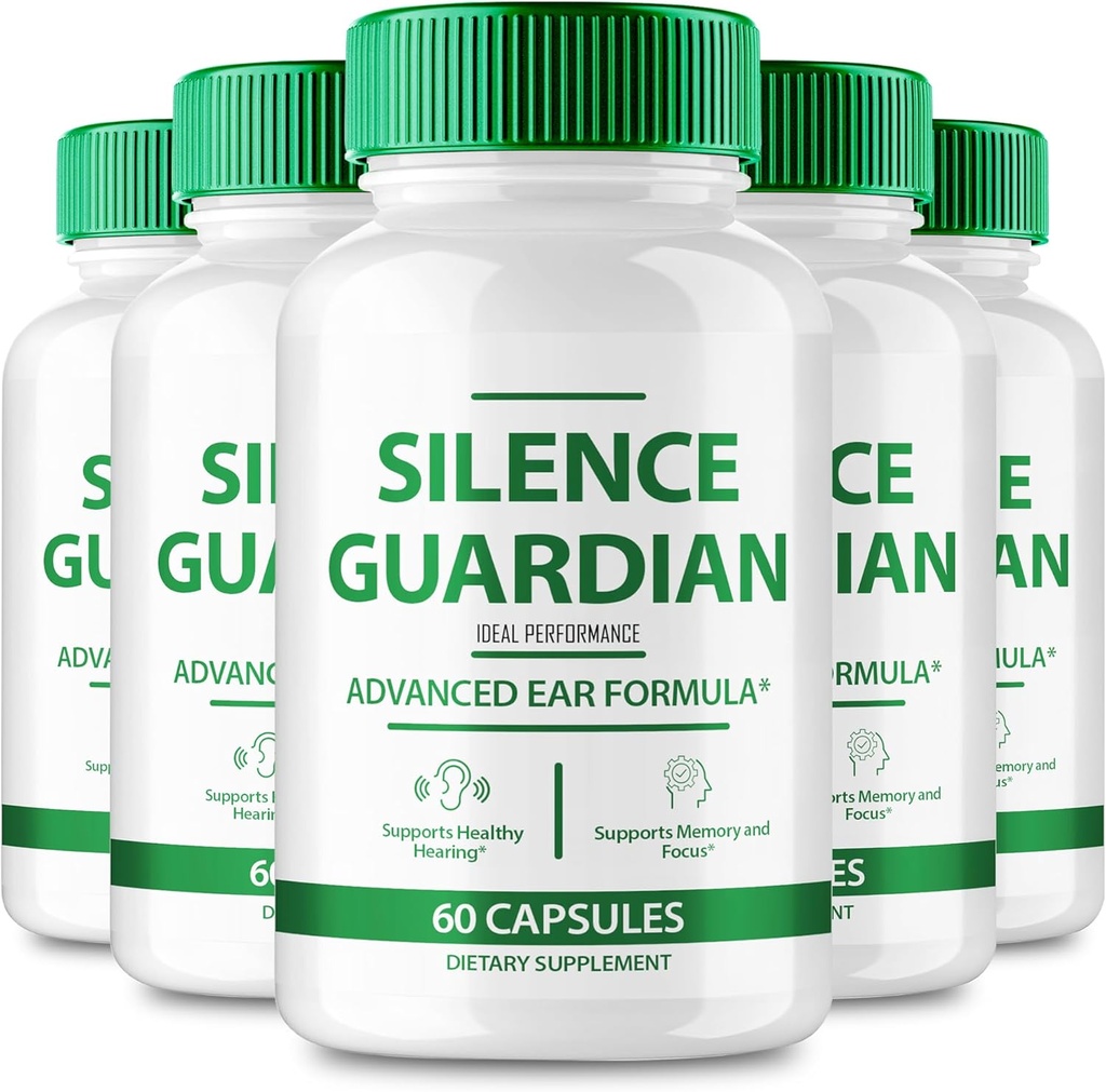 Silence Guardian Tinnitus Relief For Ringende Øre Capsule, Silence Guardian Ring Clear Tinnitus piller, SilenceGuardian Ear Tinnitus supplement, Ear Ringende Tinnitus, SilenceGuardian anmeldelser (5 Pack)