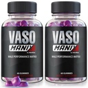 (2 Pack) VasoManix Gummies, Vaso Manix Classic Male Supplement, All Natural Formula For Men, Premium Gummy To Support Performance, Confidence and Overall Health, Official Reviews (120 Gummies)