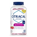 Citracal Calcium Gummies, Calcium tillæg med vitamin D3, Support Bone Health, for alderen 12 +, Natural Raspberry Flavor, 60 Greve