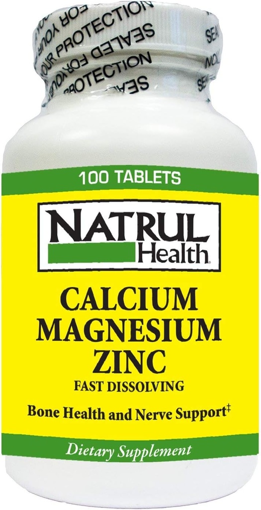NAT- Rul Health Calcium / Magnesium Plus Zinktabletter - 100 Ea