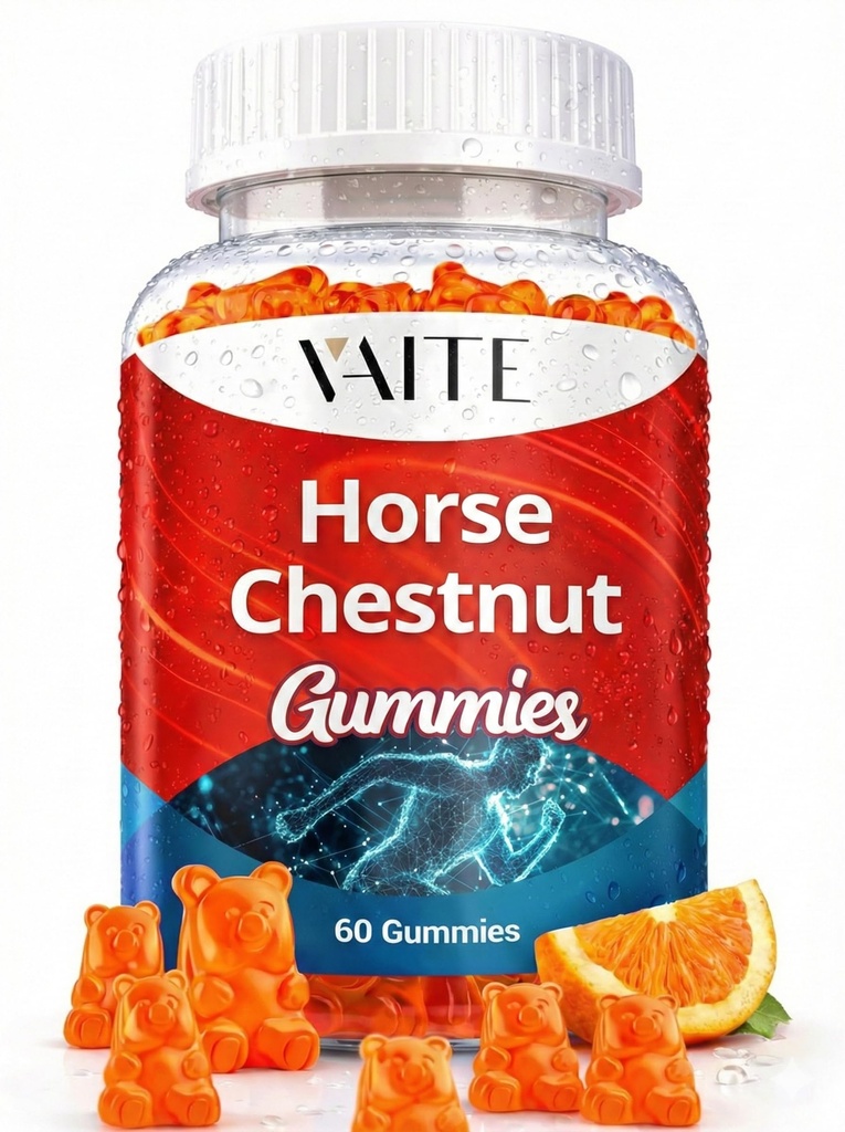 VAITE Horse Chestnut Extract Supplement, Vein Support Blood Circulation Supplements for Varicose Veins on Legs and Circulatory Supports, Horsechestnut Seed Butchers Broom Root, Non-GMO Gluten Free