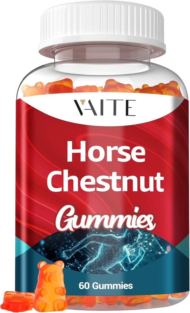 Vaite Horse Chestnut Extract Supplement, Vein Support Blood Circulation Kosttilskud til Varicose Veins på ben og kredsløbsstøtte, Horsechestnut Seed Slagtere Broom Root, Non- GMO Gluten Free