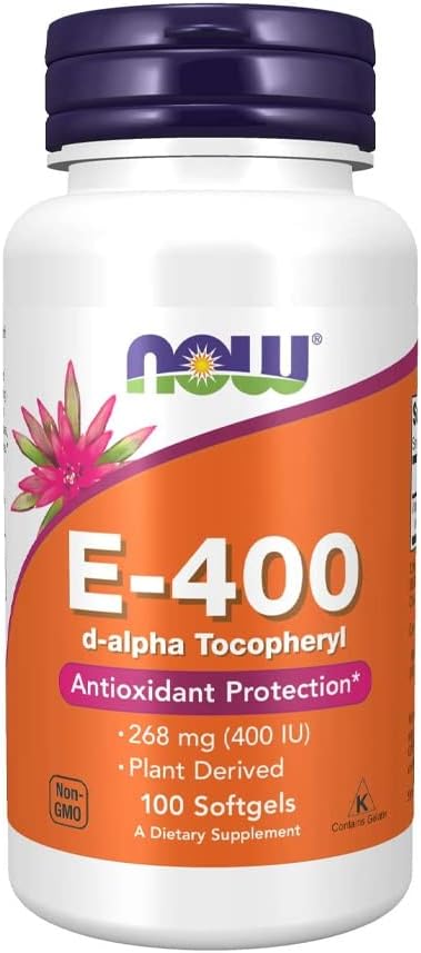 Nu fødevarer Vitamin E-400 Blandede tocopheroler - 100 Softgels