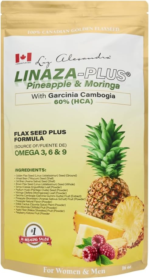 Liz A. Linaza Plus med Ananas, Moringa & Garcinia Cambogia -16oz